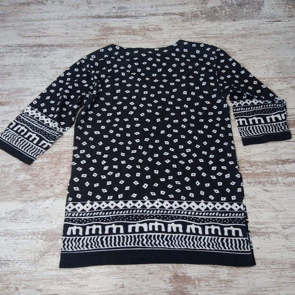 Vintage Boho Patterned Tunic Blouse Top - Picture 5 of 10